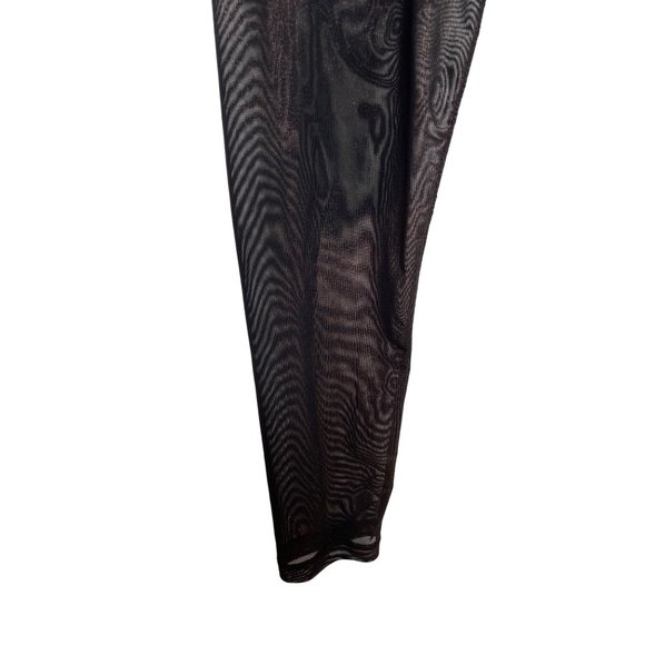 90 Degree by Reflex Yoga Pants Tights Crop S Black,  See-Through From Mid Thigh - Picture 12 of 17